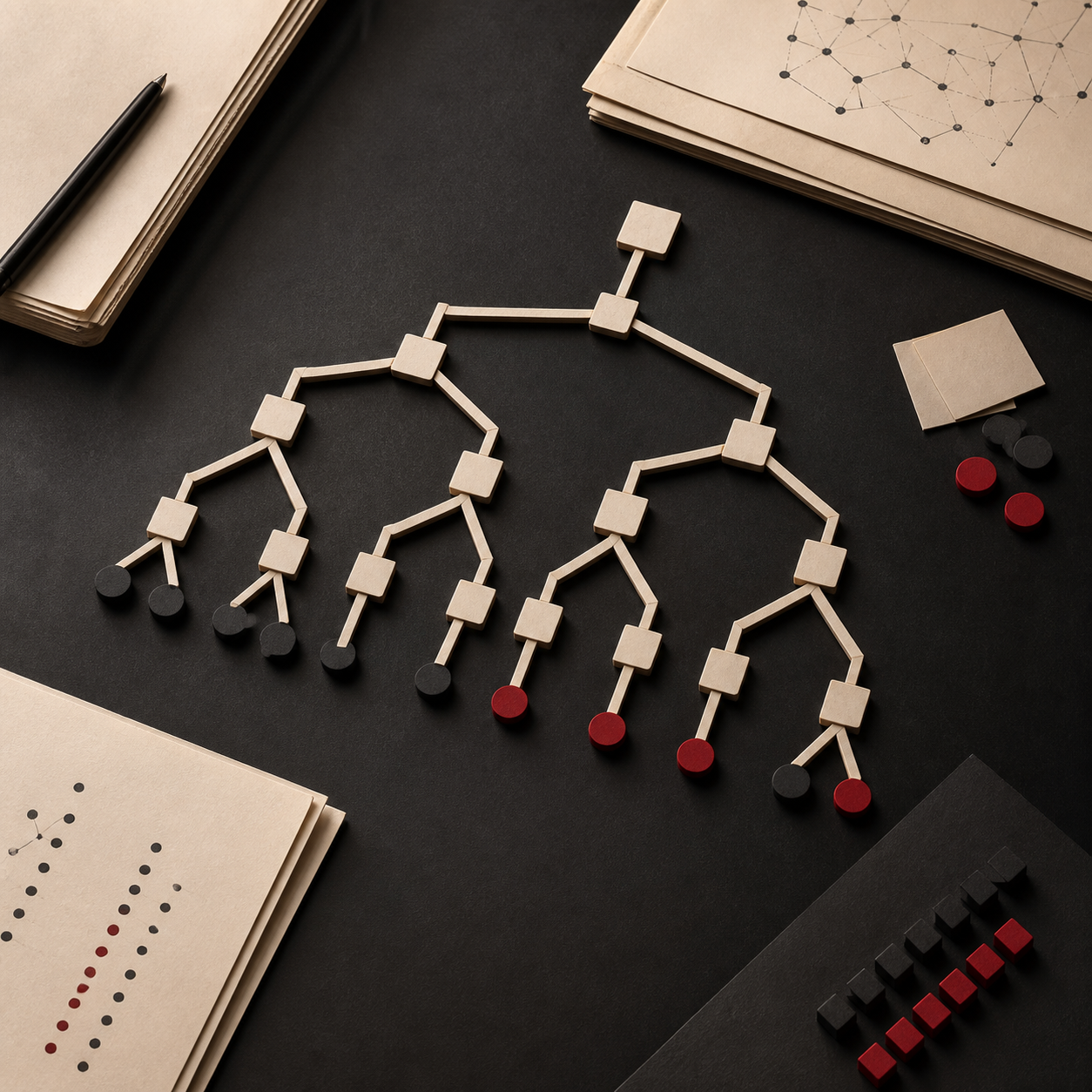 Decision-tree classification study visualization